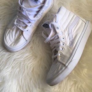 White Old Skool Vans